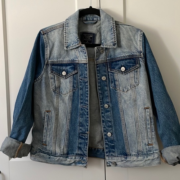 Abercrombie & Fitch Jackets & Blazers - Abercrombie & Fitch denim jacket. Light and medium wash. Medium.